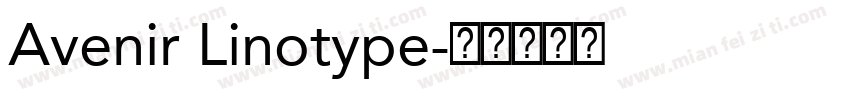 Avenir Linotype字体转换